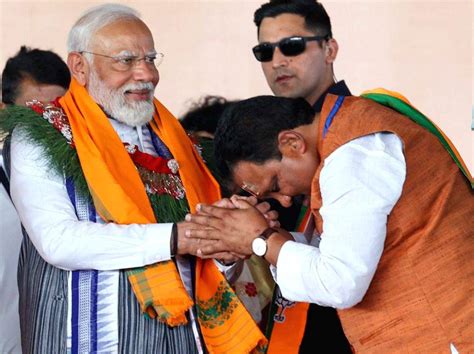 Araria Prime Minister Narendra Modi During A Public Meeting For Lok Sabha Elections