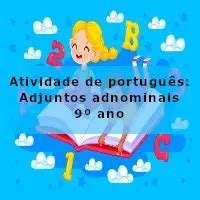 Atividade De Portugu S Adjuntos Adnominais Ano Acessaber