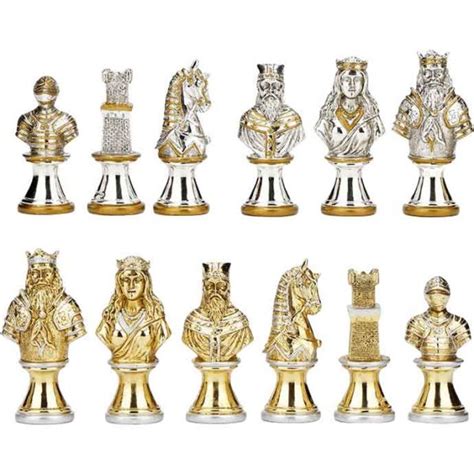 Medieval Chess Set with Box Board