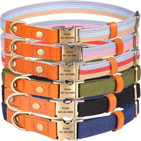 Aipnis Collier De Chien En Sangle Polyester Personnalis M Daille