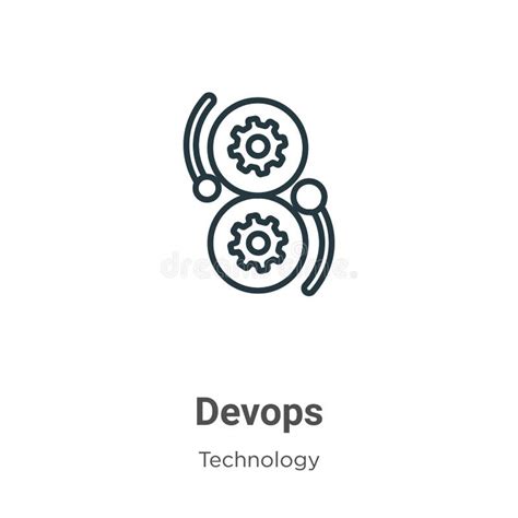 Devops Outline Icons Collection Automation Collaboration Agile