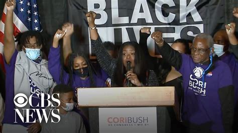 Cori Bush Becomes Missouri’s First Black Congresswoman Youtube