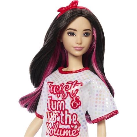 Barbie Barbie Fashionistas Poupee Cheveux Noirs Emeeanniversaire