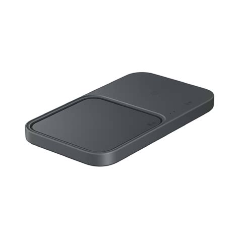 Samsung Super Fast Wireless Charger Duo With Adapter And Cable Dark Gray Appleme