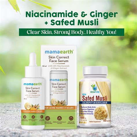 Mamaearth Skin Correct Face Serum Niacinamide And Ginger Extract 30 Ml