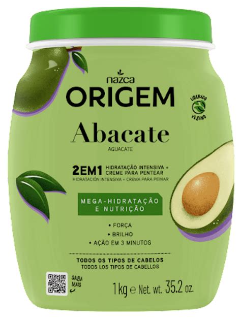 Creme Abacate Origem 2em1 Hidratação E Nutrição Capilar 1kg Compre