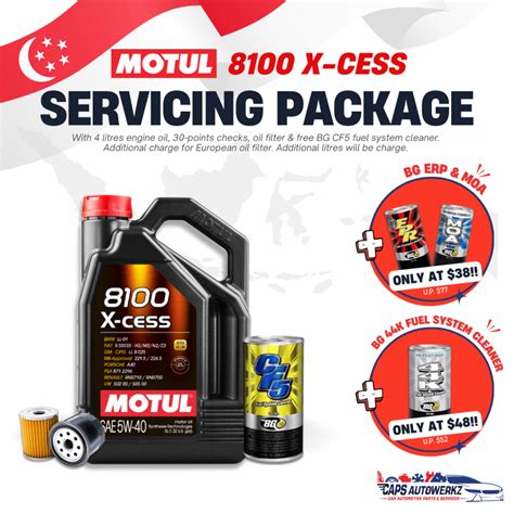 Car Servicing Motul L Fully Synthetic Engine Oil Service Package