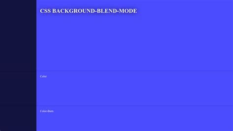 Css Background Blend Mode