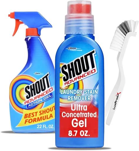 Shout Advanced Laundry Stain Remover Gel Breaks Down 100