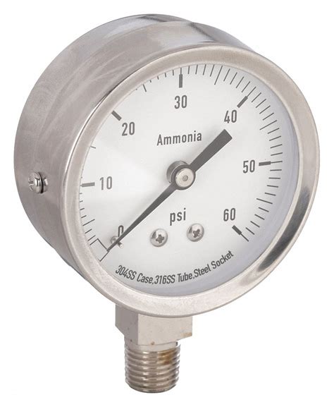 To Psi In Dial Commercial Pressure Gauge Cfw Cfw