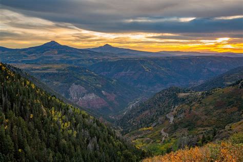 Last Dollar Road Sunset Fall Color Photography Scott Smith