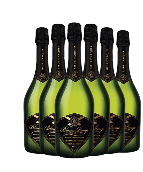 Sieur D Arques Black Edition Cremant De Limoux Blason Rouge Brut Nv