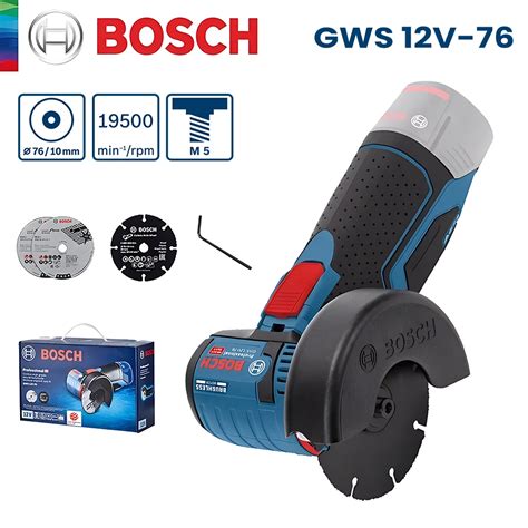 Bosch GWS 12V Cordless Smerigliatrice Angolare 76mm Disco Da Taglio