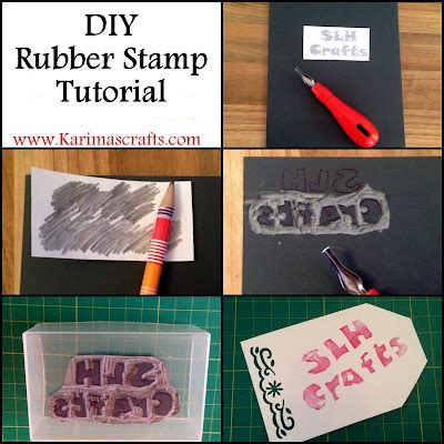 Karima's Crafts: DIY Rubber Stamp Tutorial