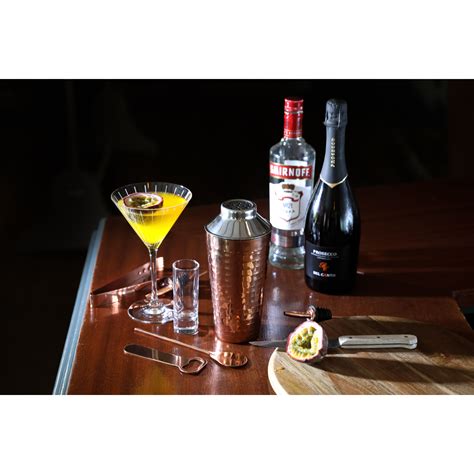 BarCraft Stainless Steel Seven Piece Cocktail Set Gift Boxed