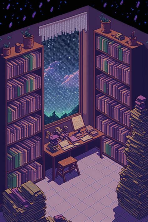 🔥 Download My Cool Study Room Is In Space Pixel Art Wallpaper By