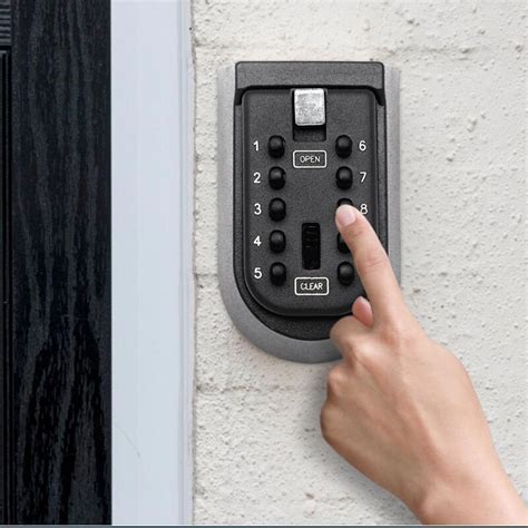 Wandmontage Outdoor Sleutel Opslag Lock Box 10 Digit Push Button