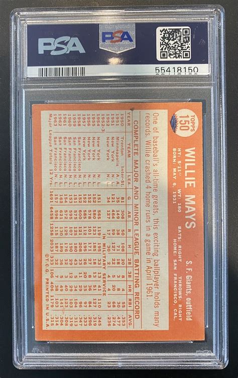 1964 Topps 23150 Willie Mays For Sale Online EBay