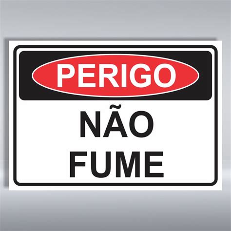 Placa De Perigo N O Fume