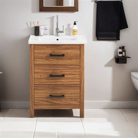 Millwood Pines Claytie Single Bathroom Vanity With Ceramic Top