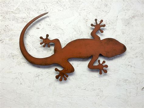 Lizard Gecko metal wall art 20 long choose your