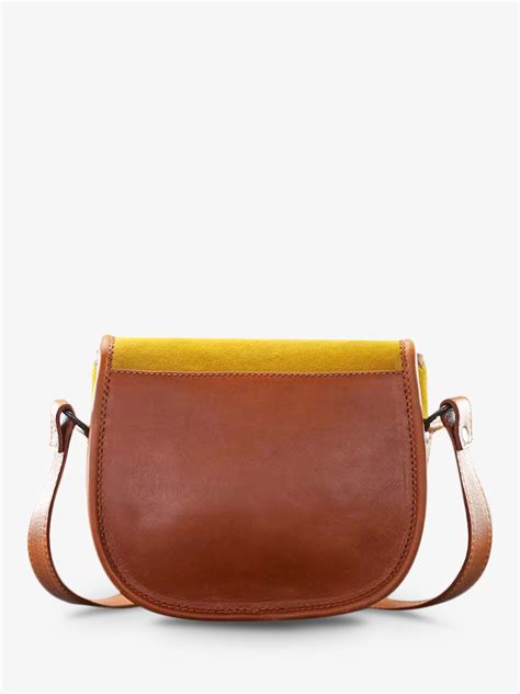 LeBohémien Pampa Naturel Miel Sac bandoulière cuir femme Marron