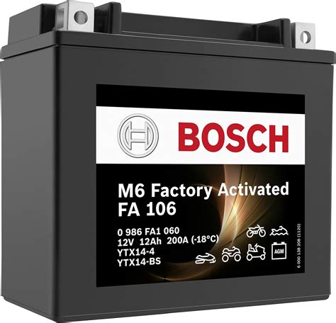 Bosch Ytx Bs Motorcycle Battery Ah A Gel Technology Cycle