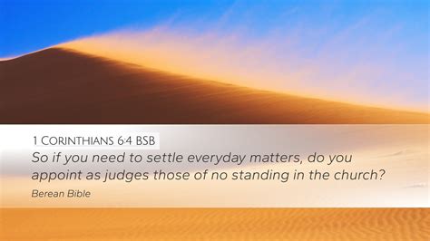 1 Corinthians 64 Bsb Desktop Wallpaper So If You Need To Settle