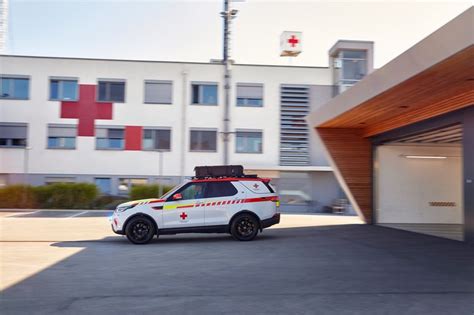 Land Rovers Drone Equipped Discovery Vehicle Joins The Red Cross Emergency Fleet