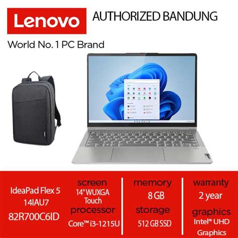 Jual Lenovo Ideapad Flex 5 14iau7 C6id 2cid I3 1215u 8gb Ram 512gb