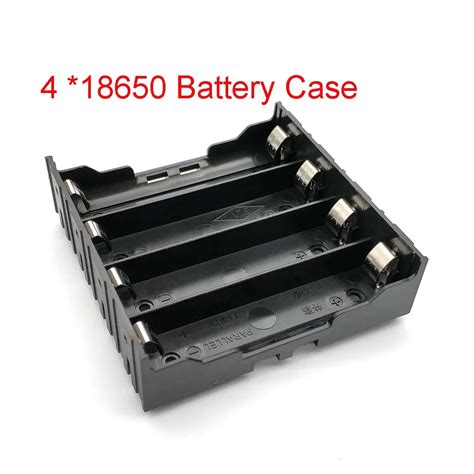 New Diy Abs 18650 Power Bank Cases 4x 18650 Battery Holder Storage Box Case 4 Slot Batteries