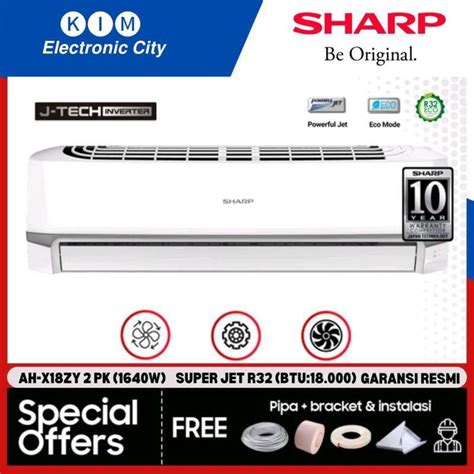 Jual Ac Sharp Inverter Ah X13zy 1 5 Pk 1060w Thailand J Tech Inverter