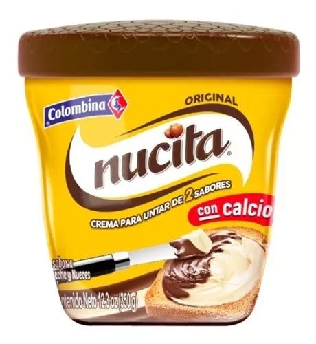 Crema Chocolate Nucita Esparcible Avellana Cacao Nueces 350g Cuotas