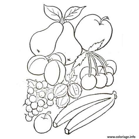 Coloriage Fruits Et Legumes D Automne JeColorie