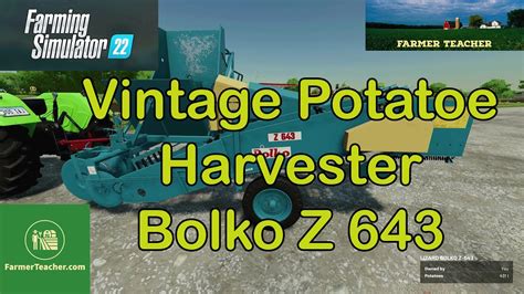 Fs Vintage Potatoe Harvester On Farming Simulator Youtube