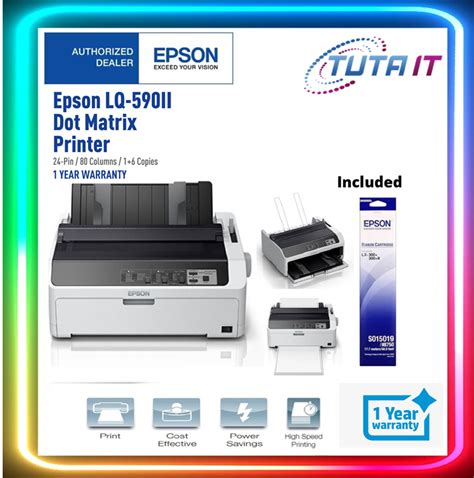 Epson Lq 590ii Impact Printer C11cf39501 Lazada