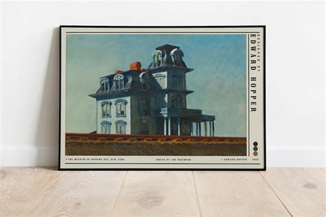 Edward Hopper House By The Railroad 1925 Poster Exhibition Poster