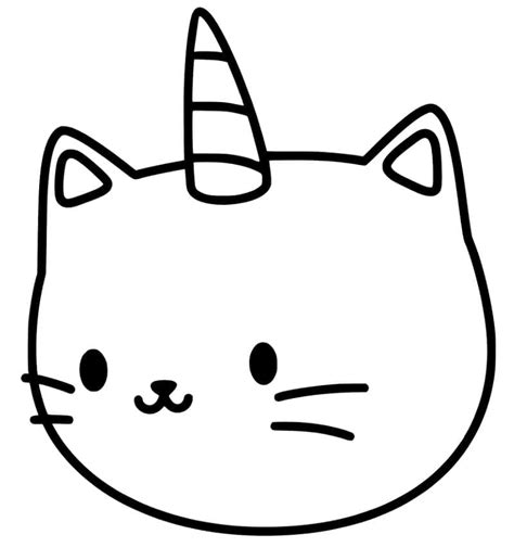 Dibujos De Gato Unicornio Para Colorear Dibujos Online