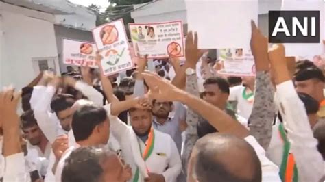 Rajasthan Polls Congress Workers Protest Against These Sitting Mlas