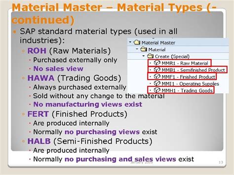 Material Management Mm Master Data Records Egs