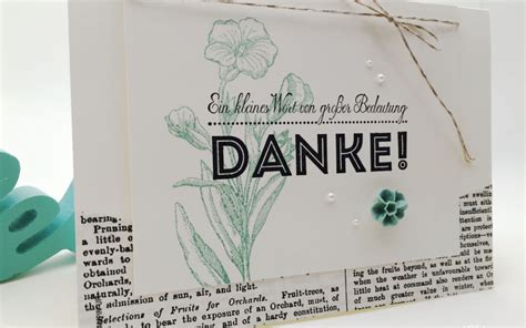 Stampin Up Stempelherz Dankeskarte Von Gro Er Bedeutung