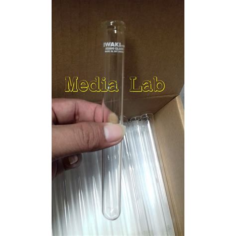 Jual Tabung Reaksi 18 X 150 Mm IWAKI Test Tube With Rim Shopee