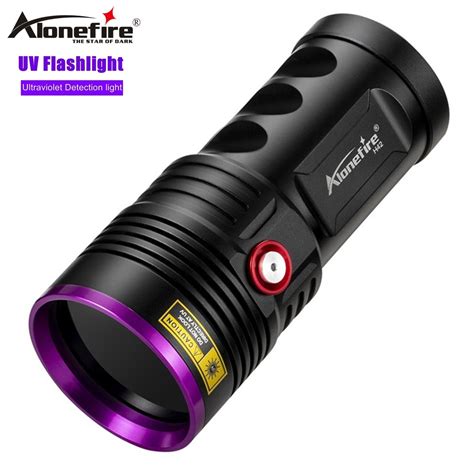 Alonefire H42Uv Ultra High Power Uv Flashlight Black Mirror 365Nm 60W