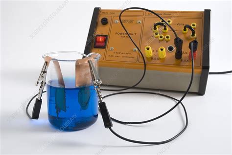 Copper Sulphate Electrolysis Stock Image C0256914 Science Photo Library