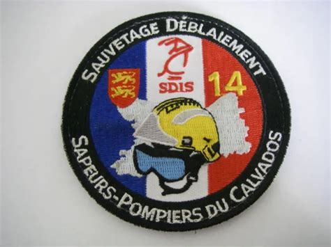 PATCH ÉCUSSON BRODÉ DOS SCRATCH SAUVETAGE déblaiement SAPEURS POMPIERS