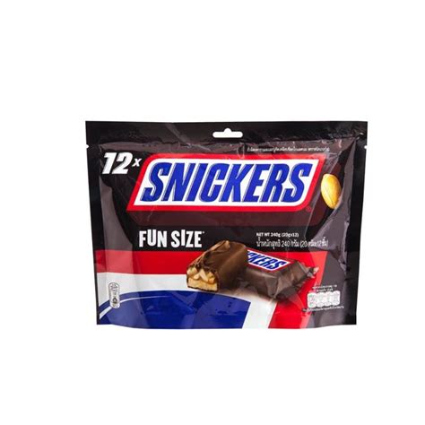 สนิกเกอร์ ฟันไซส์ ถั่วลิสงคาราเมลเคลือบช็อกโกแลต Snickers Funsize