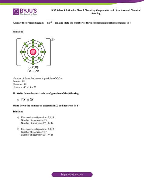 Selina Solutions Class 9 Concise Chemistry Chapter 4 Atomic Structure