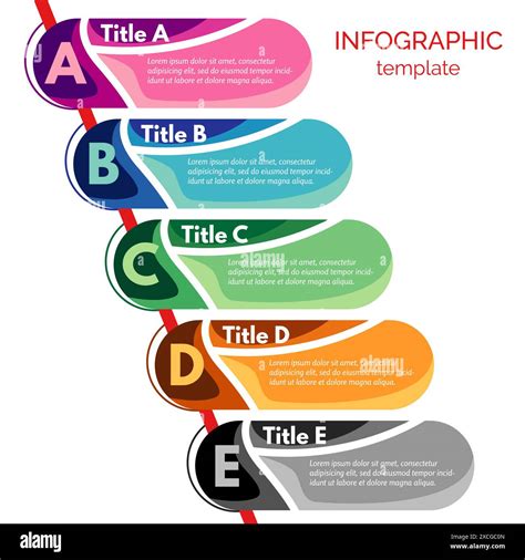 Five Steps Infographic Design Elements Step By Step Infographic Design