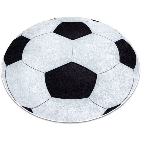 Tappeto Lavabile JUNIOR 51553 802 Cerchio Calcio Per Bambini