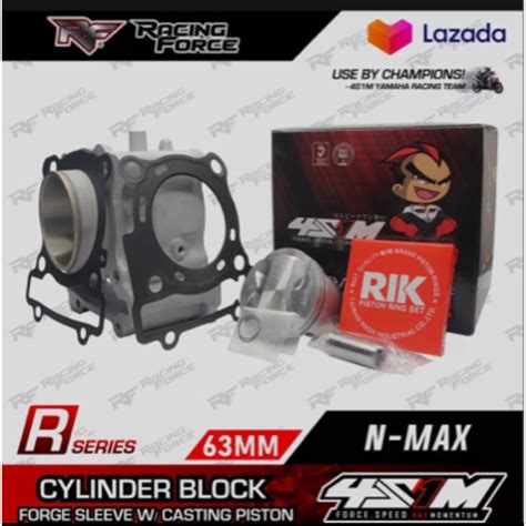 CYLINDER BLOCK KIT SEMI DOME YAMAHA NMAX V1 V2 AEROX V1 V2 FORGED